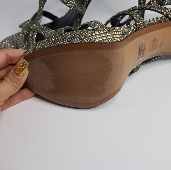 Michael Kors Sandals Sandra Platform Glitter Chain - Picture 4 of 5